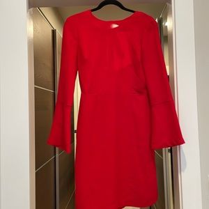 Banana Republic Red Bow Back Dress
